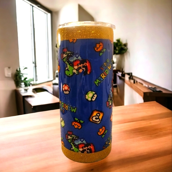 Super Mario World/15oz Fabric Tumber - Picture 1 of 2